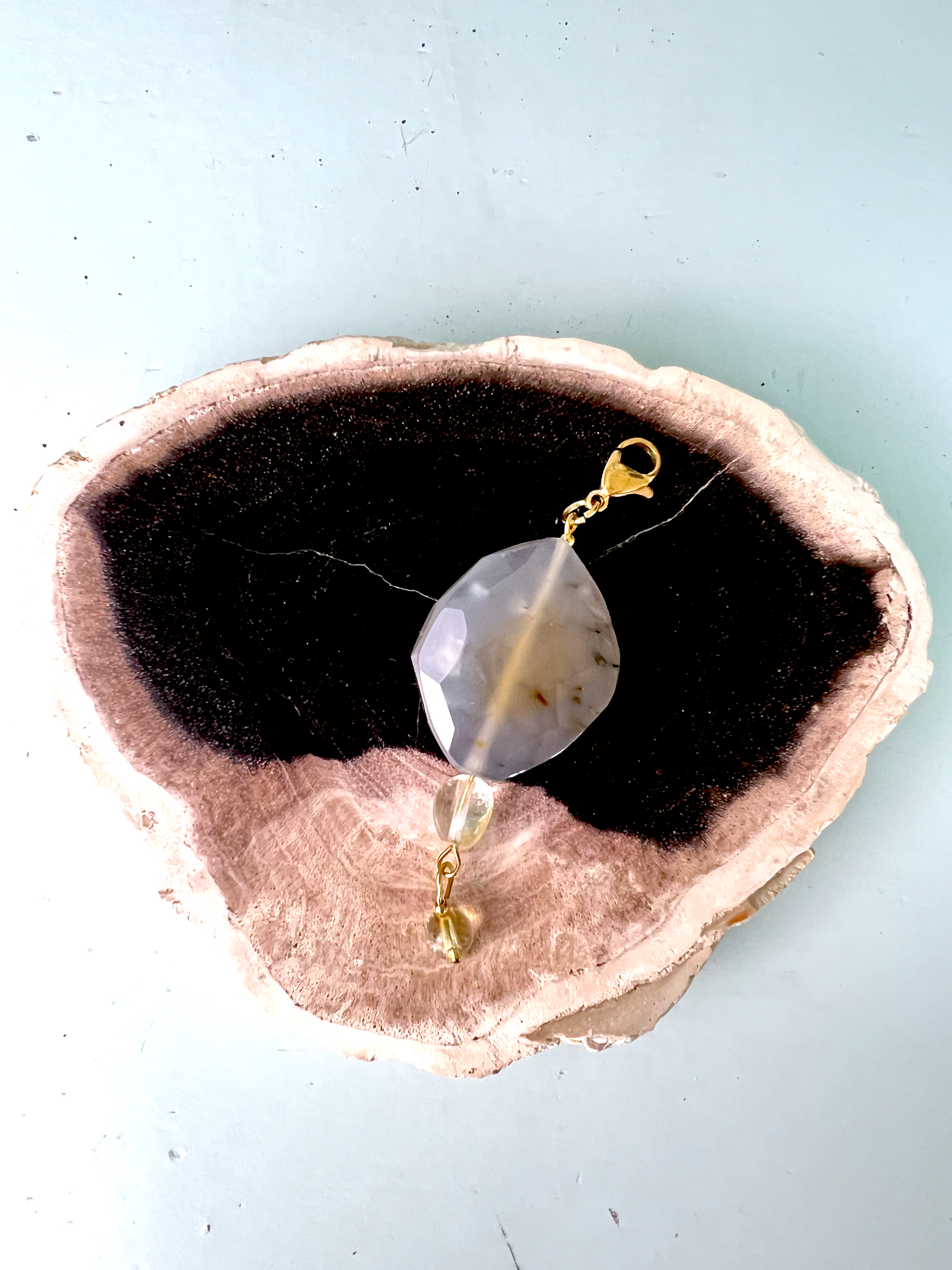 Rhapsody in Grey and Yellow * PENDANT