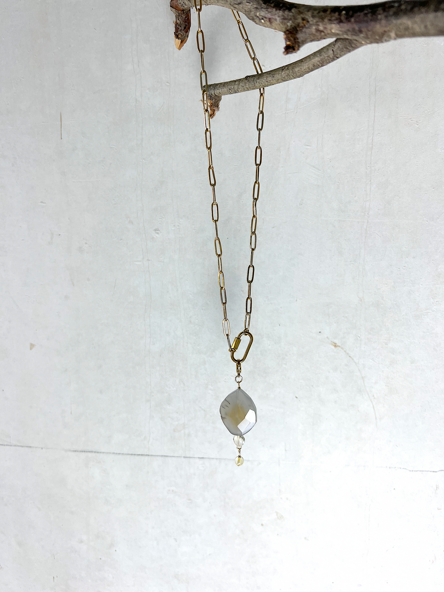 Rhapsody in Grey and Yellow * PENDANT