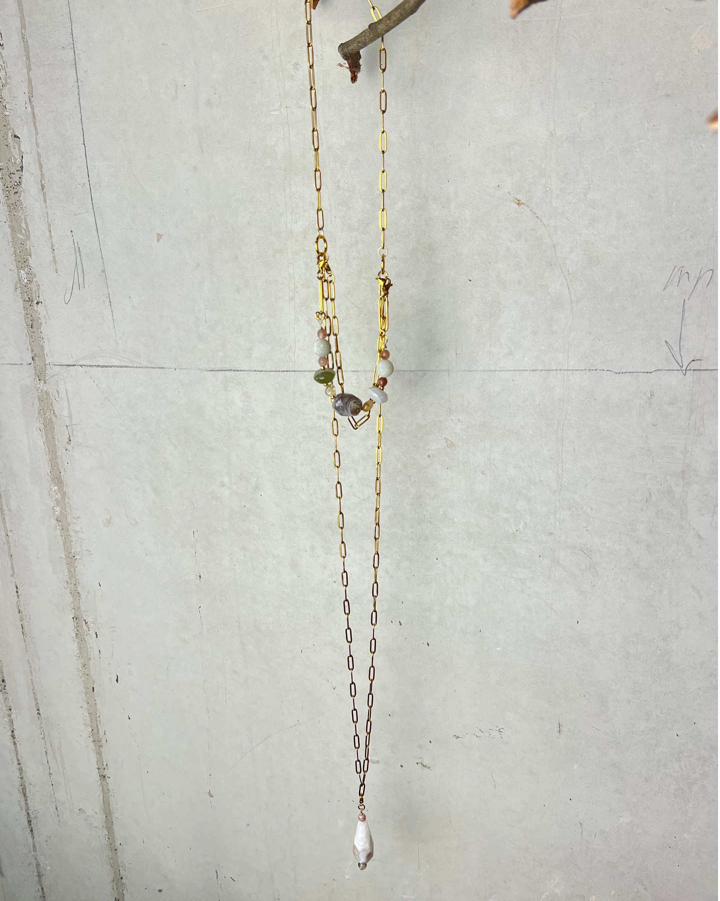 Himalaya Dream Necklace * gold toned handcrafted by Loulala Atelier