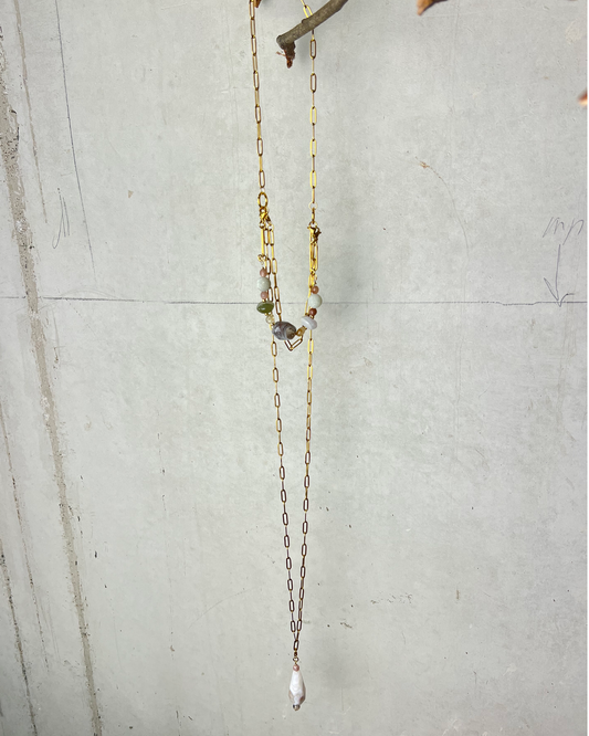 Himalaya Dream Necklace * gold toned handcrafted by Loulala Atelier