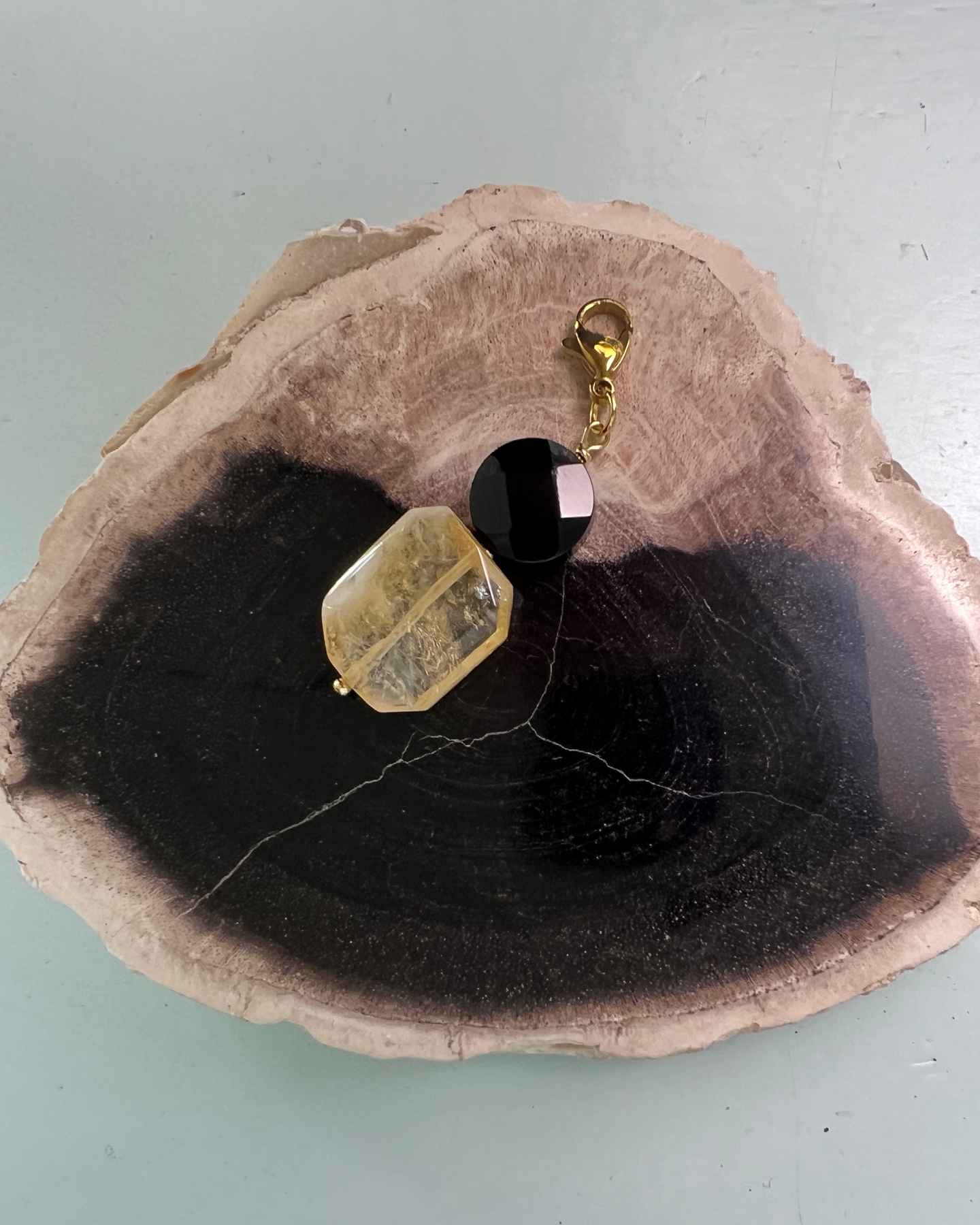 By the Fireplace Necklace * gold toned