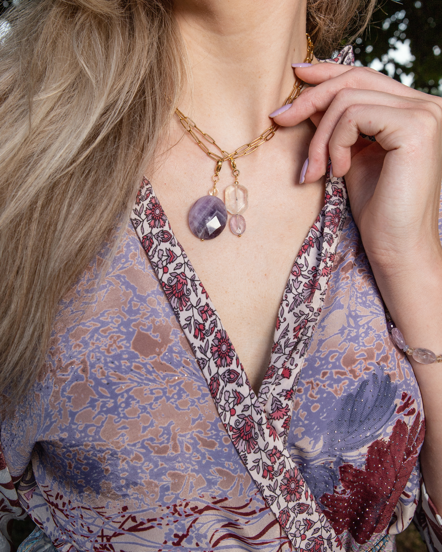Downtown Manhattan Necklace * gold toned