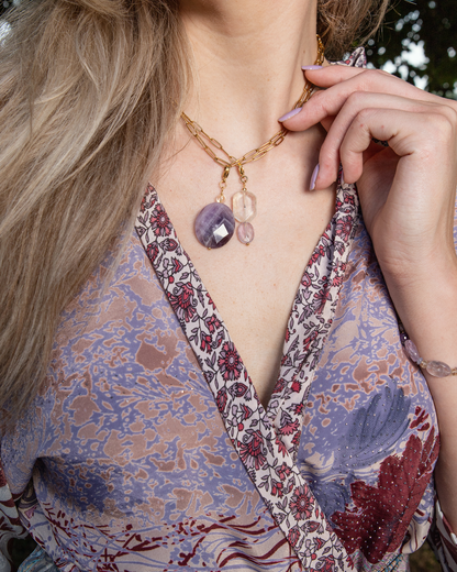 Downtown Manhattan Necklace * gold toned