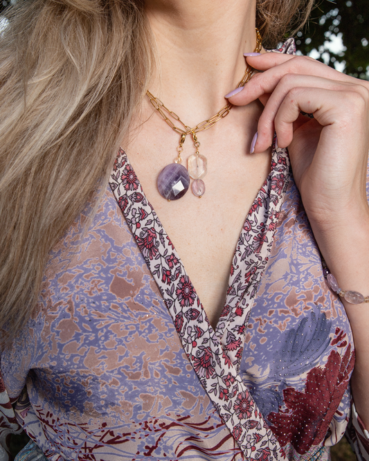 Downtown Manhattan Necklace * gold toned