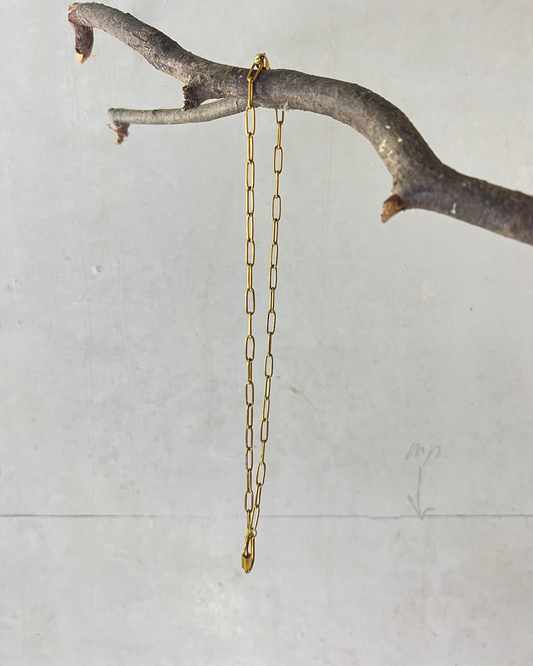 The Loulàlà City Style Statement Lock Essential Necklace * gold-toned