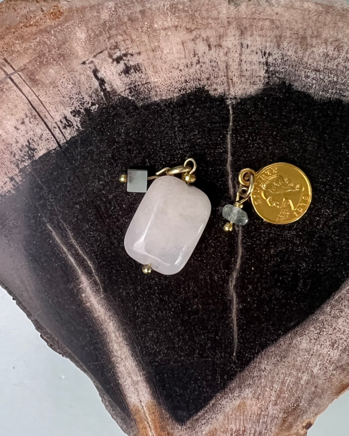 drive me crazy * PENDANT and charm designed by Loulàlà Atelier handmade and personal pendant organic gemstone crafted 