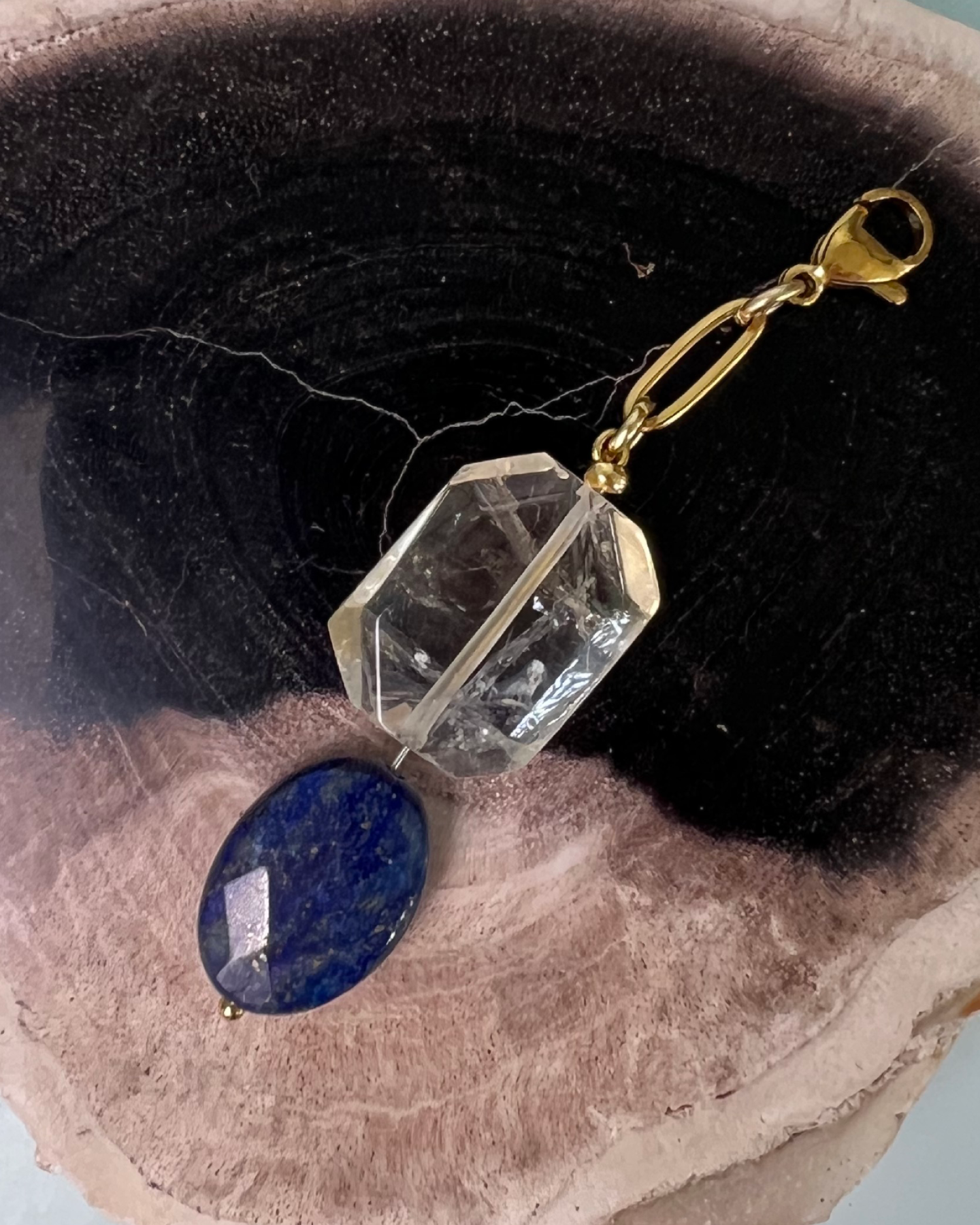 ocean diva * PENDANT and charm designed by Loulàlà Atelier handmade and personal pendant organic gemstone crafted