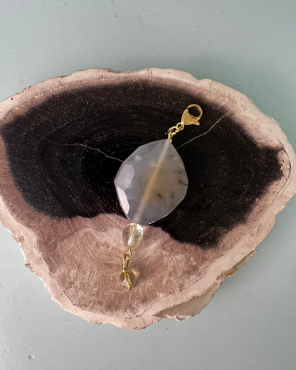 hop on hop off * PENDANT and charm designed by Loulàlà Atelier handmade and personal pendant organic gemstone crafted