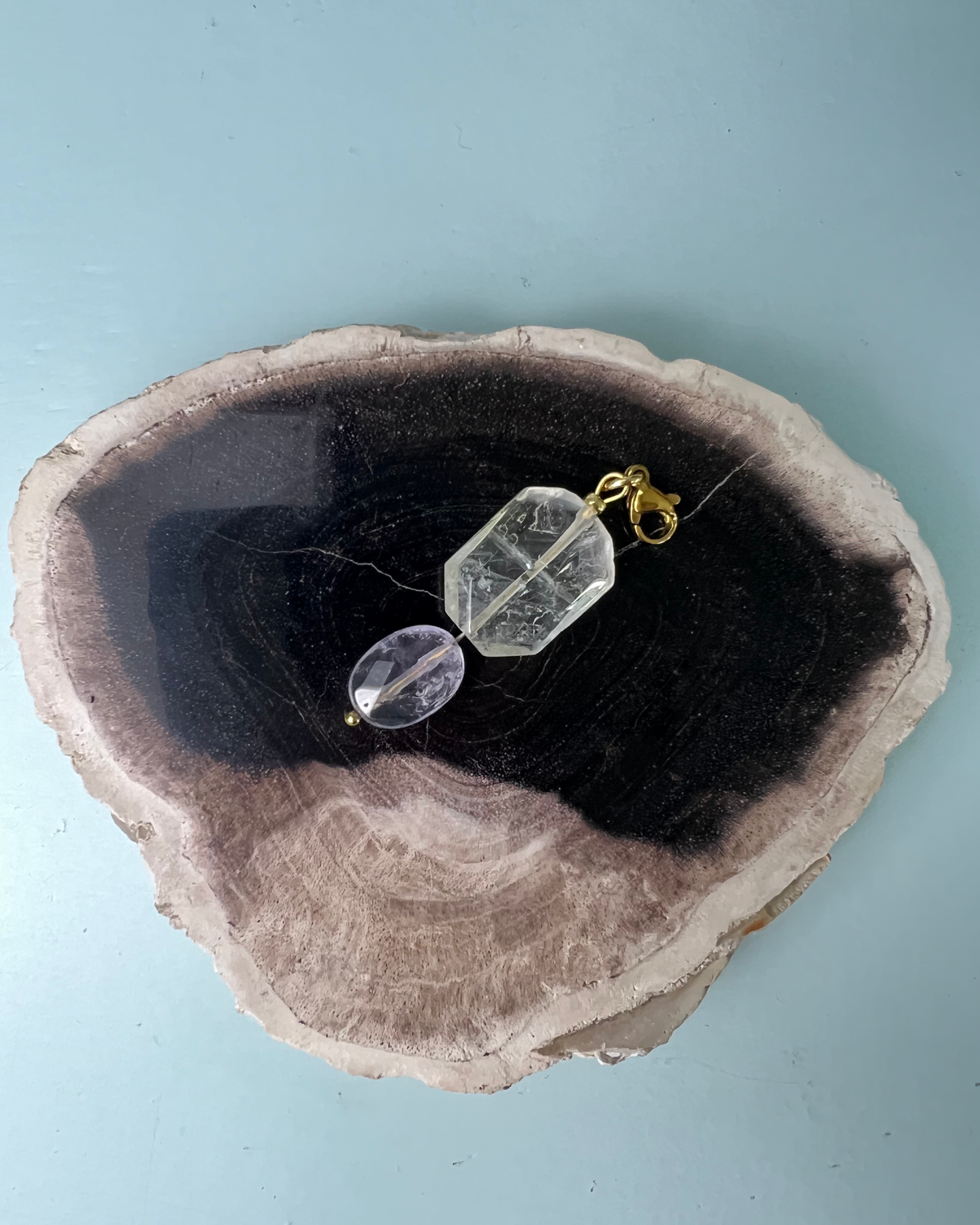 cosmopolitan vibes * PENDANT and charm designed by Loulàlà Atelier handmade and personal pendant organic gemstone crafted
