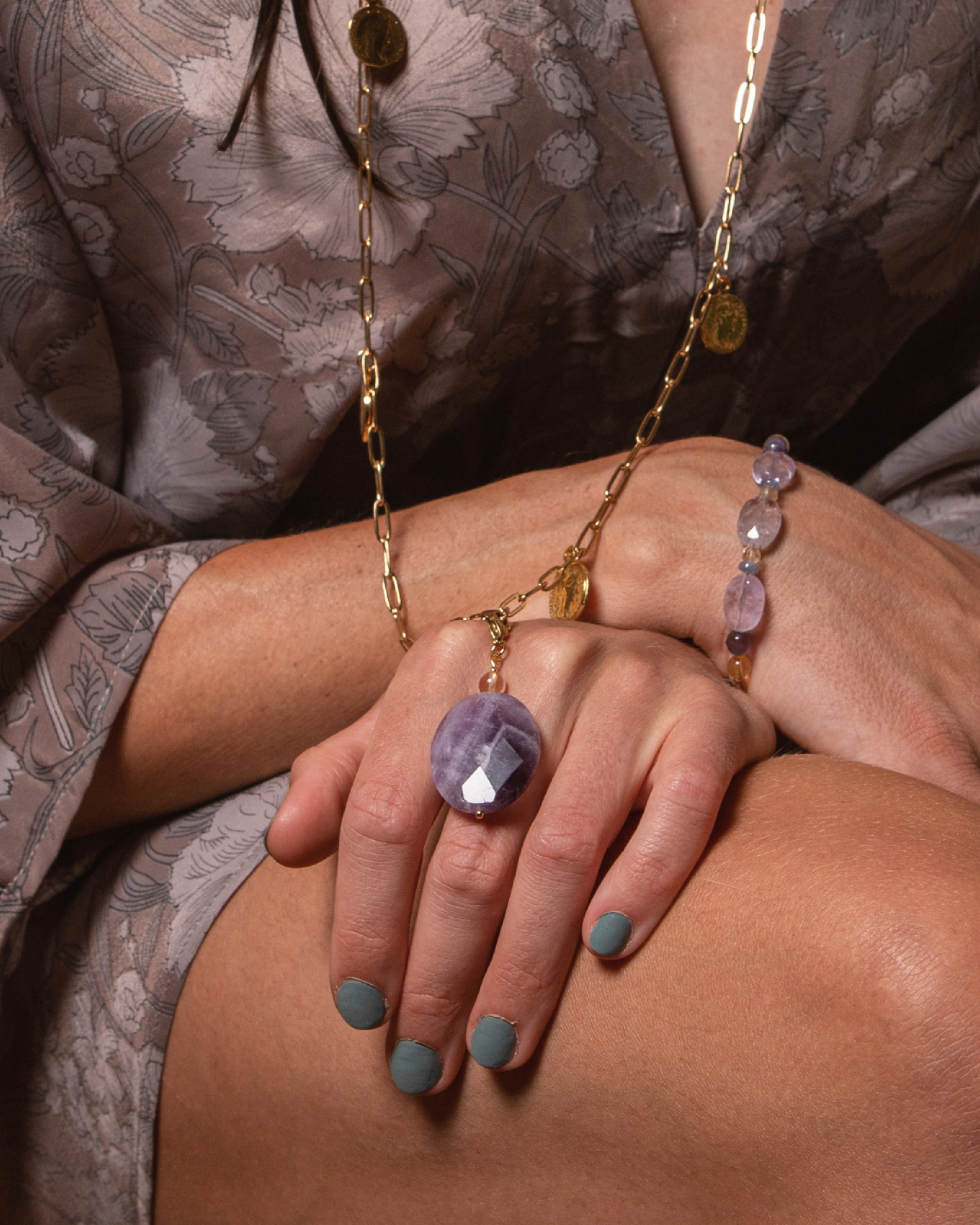 downtown manhattan * PENDANT and charm designed by Loulàlà Atelier handmade and personal pendant organic gemstone crafted