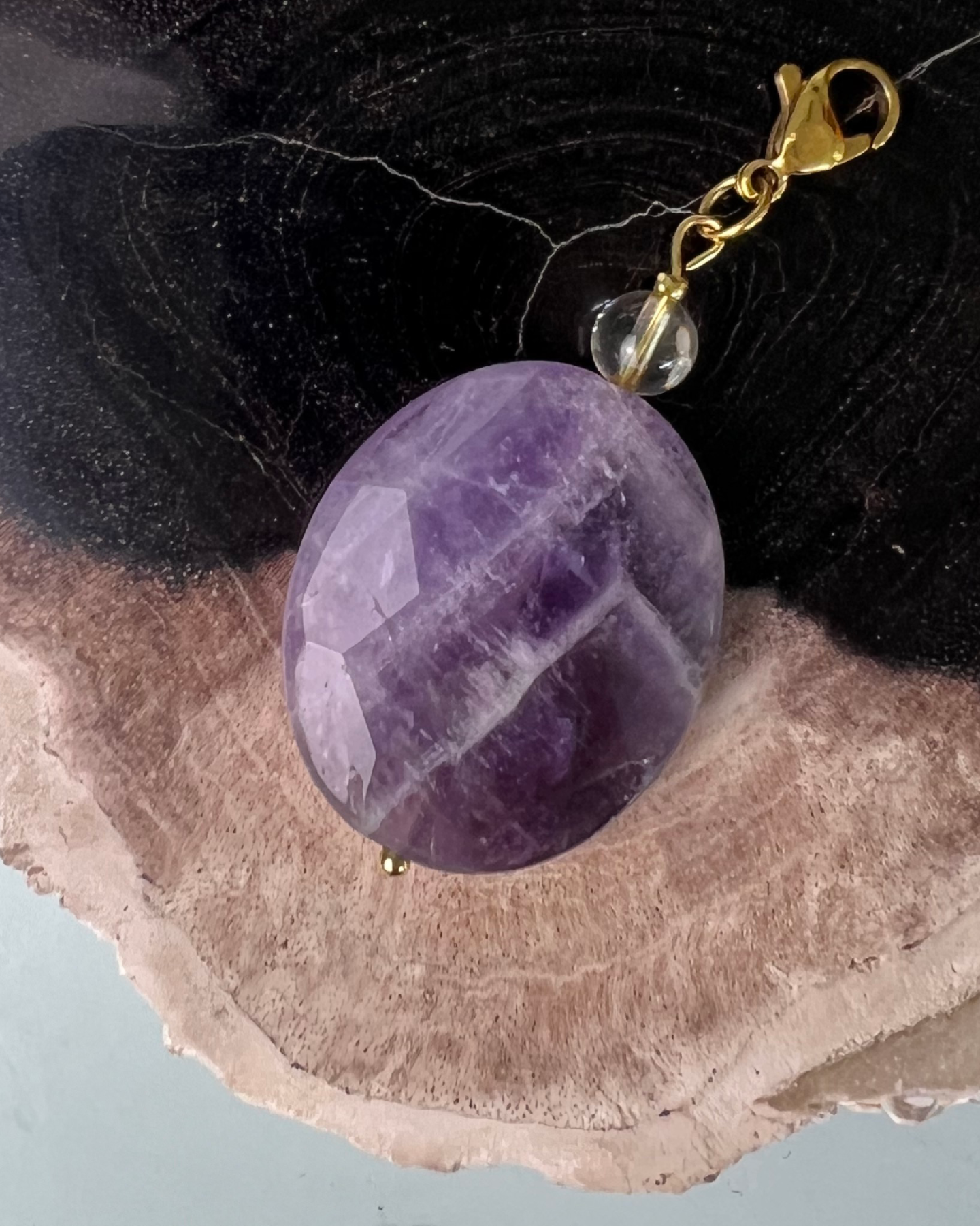 downtown manhattan * PENDANT and charm designed by Loulàlà Atelier handmade and personal pendant organic gemstone crafted