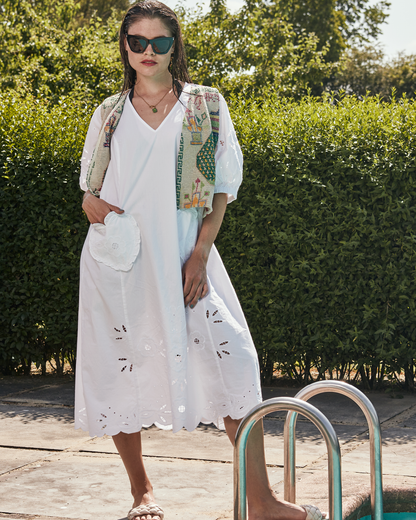 JEANNE ORGANIC COTTON DRESS  _ ECRU _ Loulala Atelier _ Sissel Edelbo