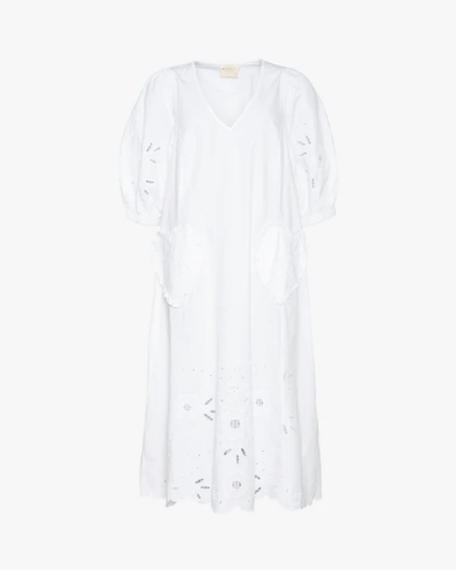 JEANNE ORGANIC COTTON DRESS  _ ECRU _ Loulala Atelier _ Sissel Edelbo