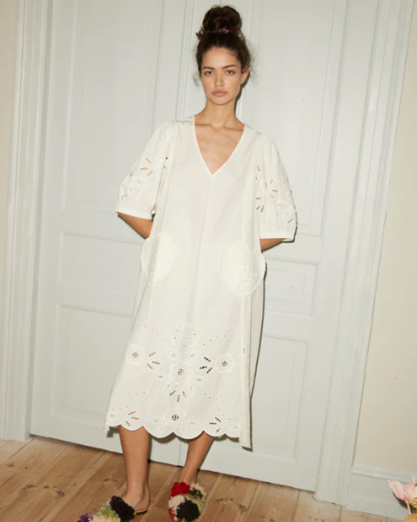 JEANNE ORGANIC COTTON DRESS  _ ECRU _ Loulala Atelier _ Sissel Edelbo