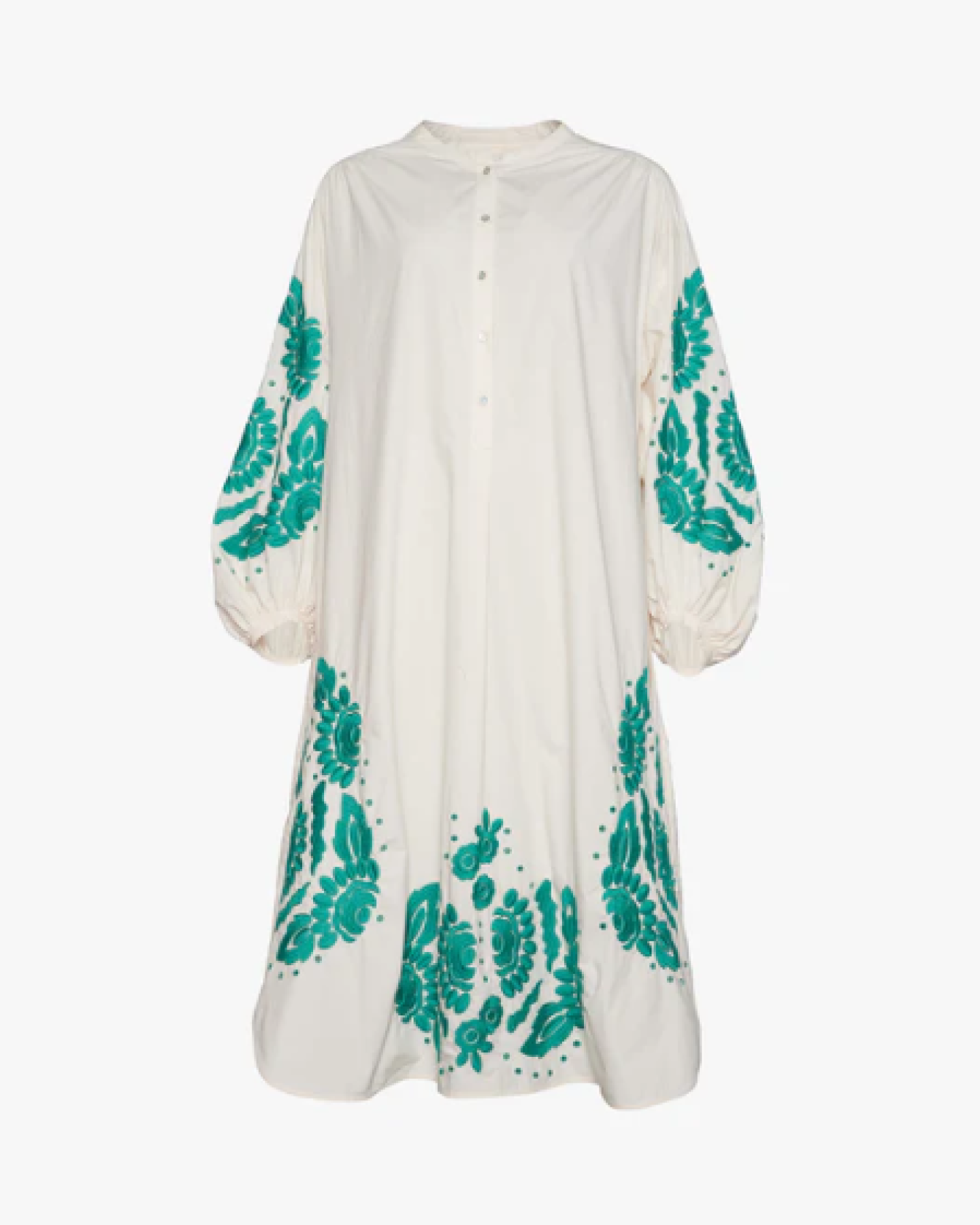 RIKKE ORGANIC COTTON SHIRT DRESS _ CREAM _ Loulala Atelier _ Sissel Edelbo