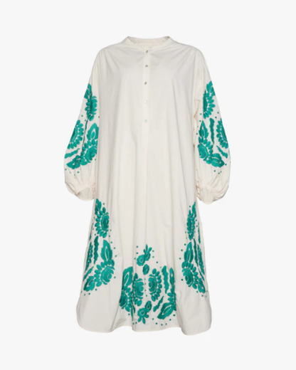 RIKKE ORGANIC COTTON SHIRT DRESS _ CREAM _ Loulala Atelier _ Sissel Edelbo