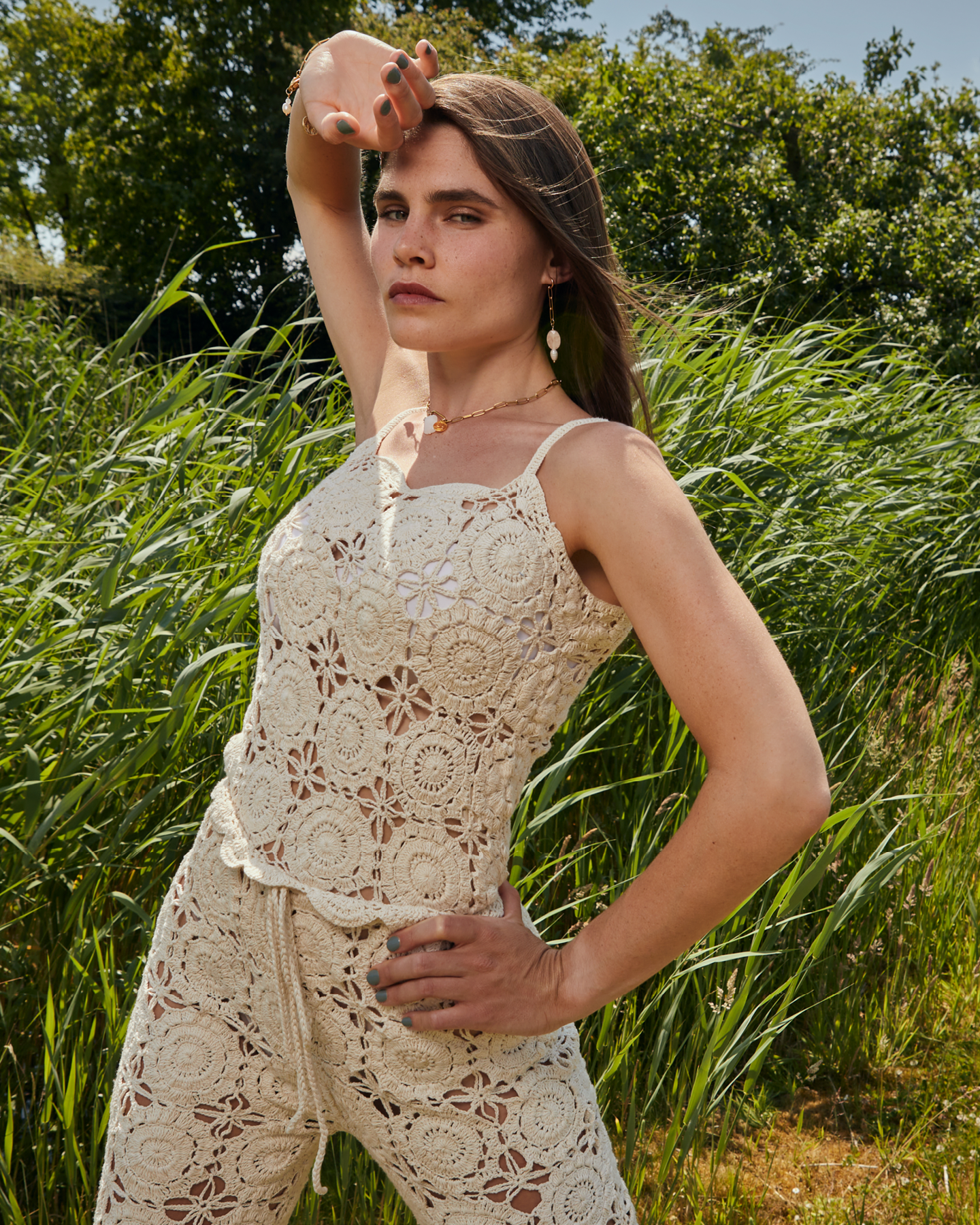 WILMA CROCHET PANTS * BONE WHITE _ Loulala Atelier _ Sissel Edelbo