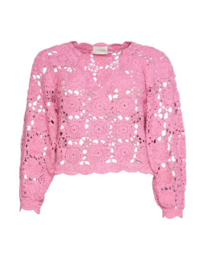 TOP * Marie Crochet Top * PINK BLUSH * Sissel Edelbo x Loulàlà Atelier