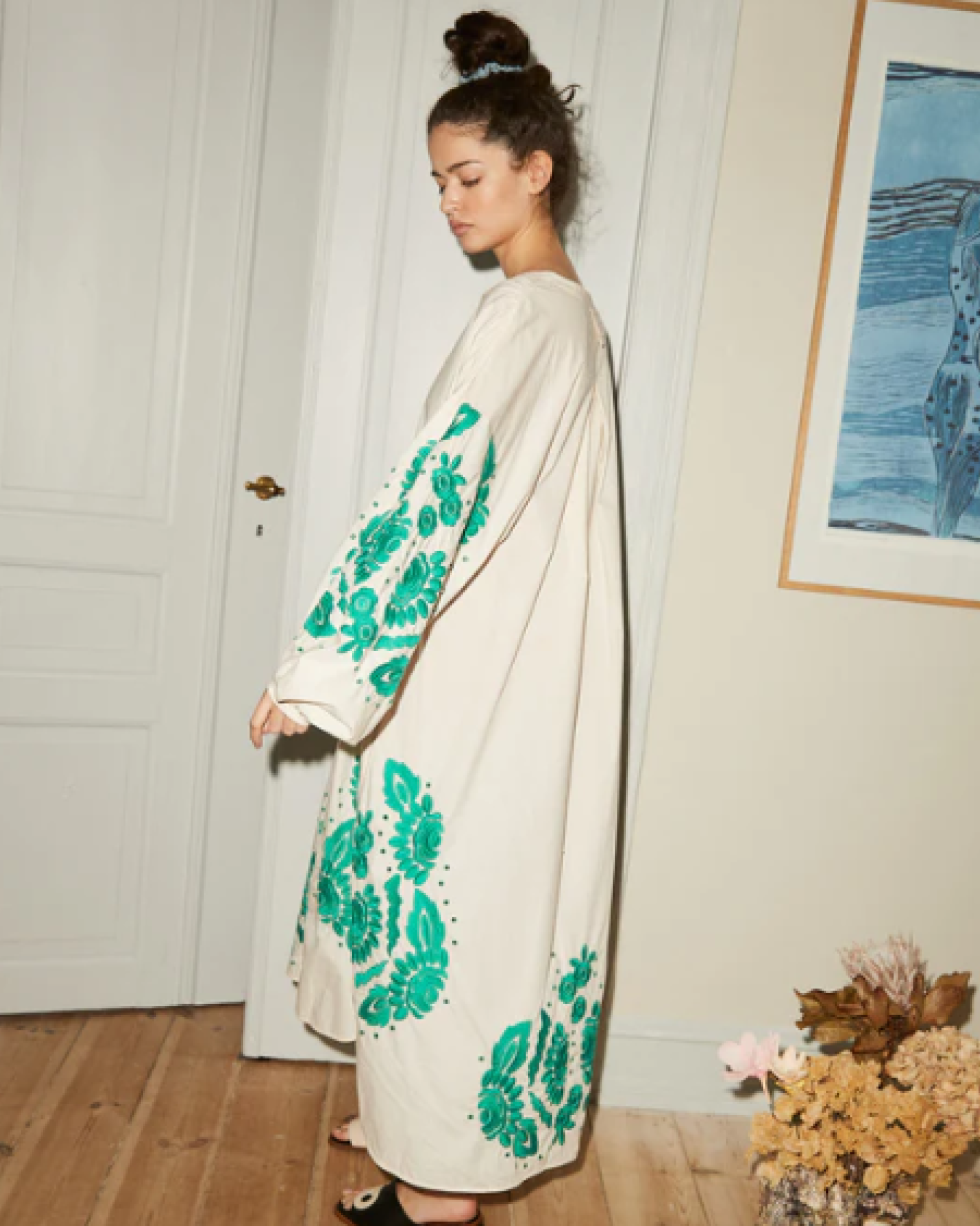 RIKKE ORGANIC COTTON SHIRT DRESS _ OFF WHITE _ Loulala Atelier _ Sissel Edelbo