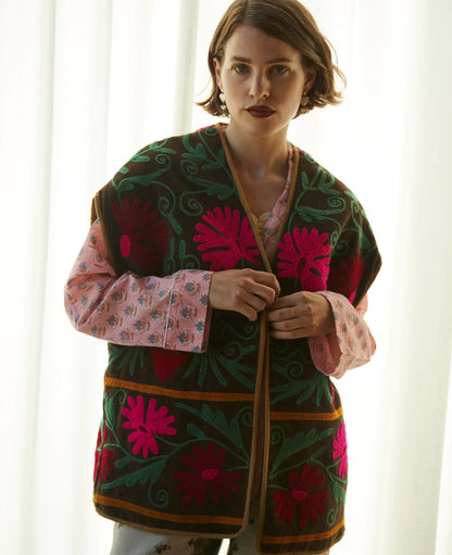 VEST * PRESTON VELVET SUZANI VEST REVERSIBLE * Sissel Edelbo x Loulàlà Atelier