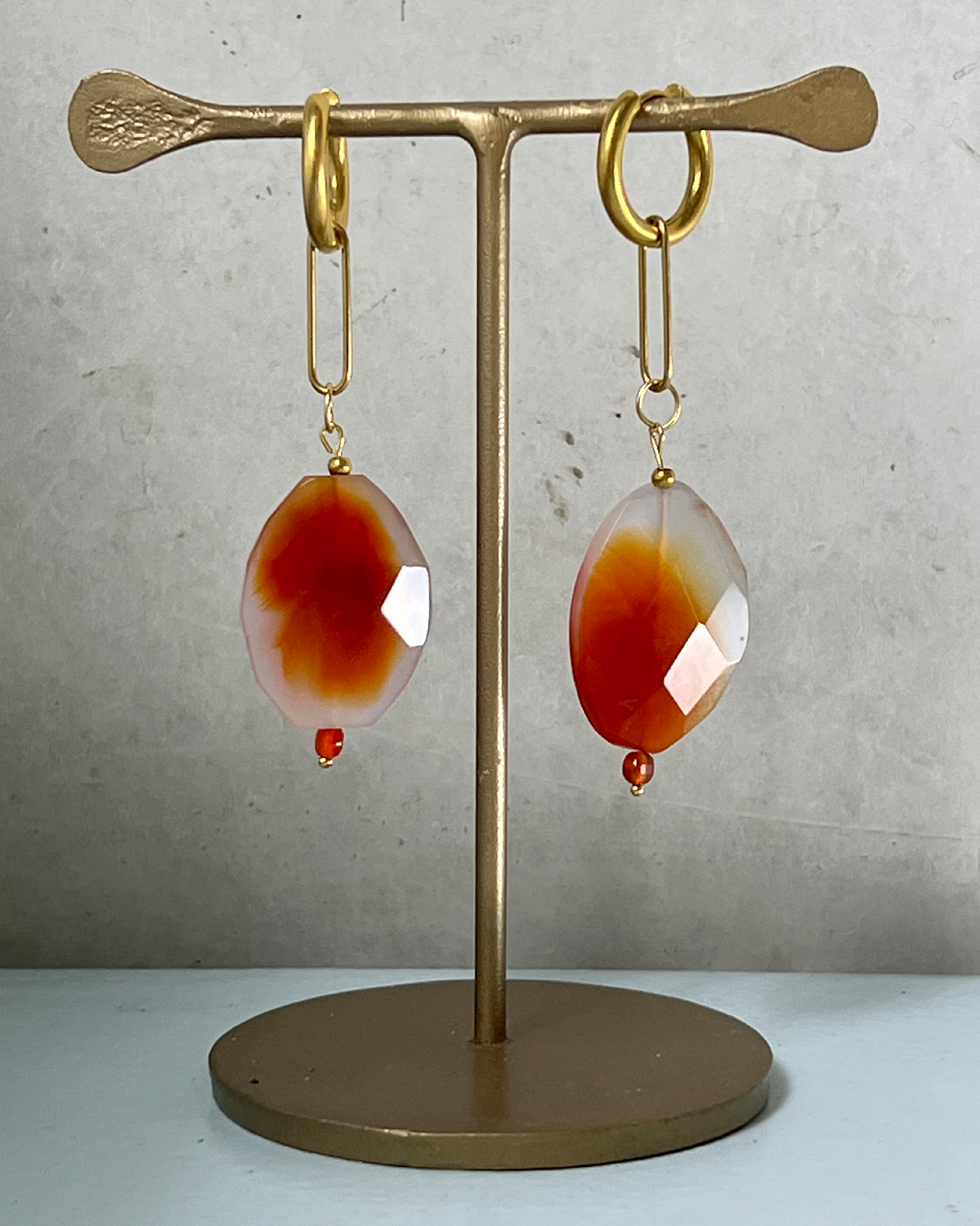Crush on Asia Earrings * gold-toned handcrafted and unique pieces by Loulala Atelier