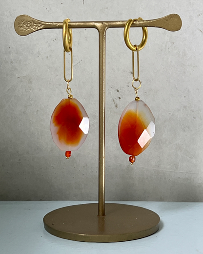 Crush on Asia Earrings * gold-toned handcrafted and unique pieces by Loulala Atelier