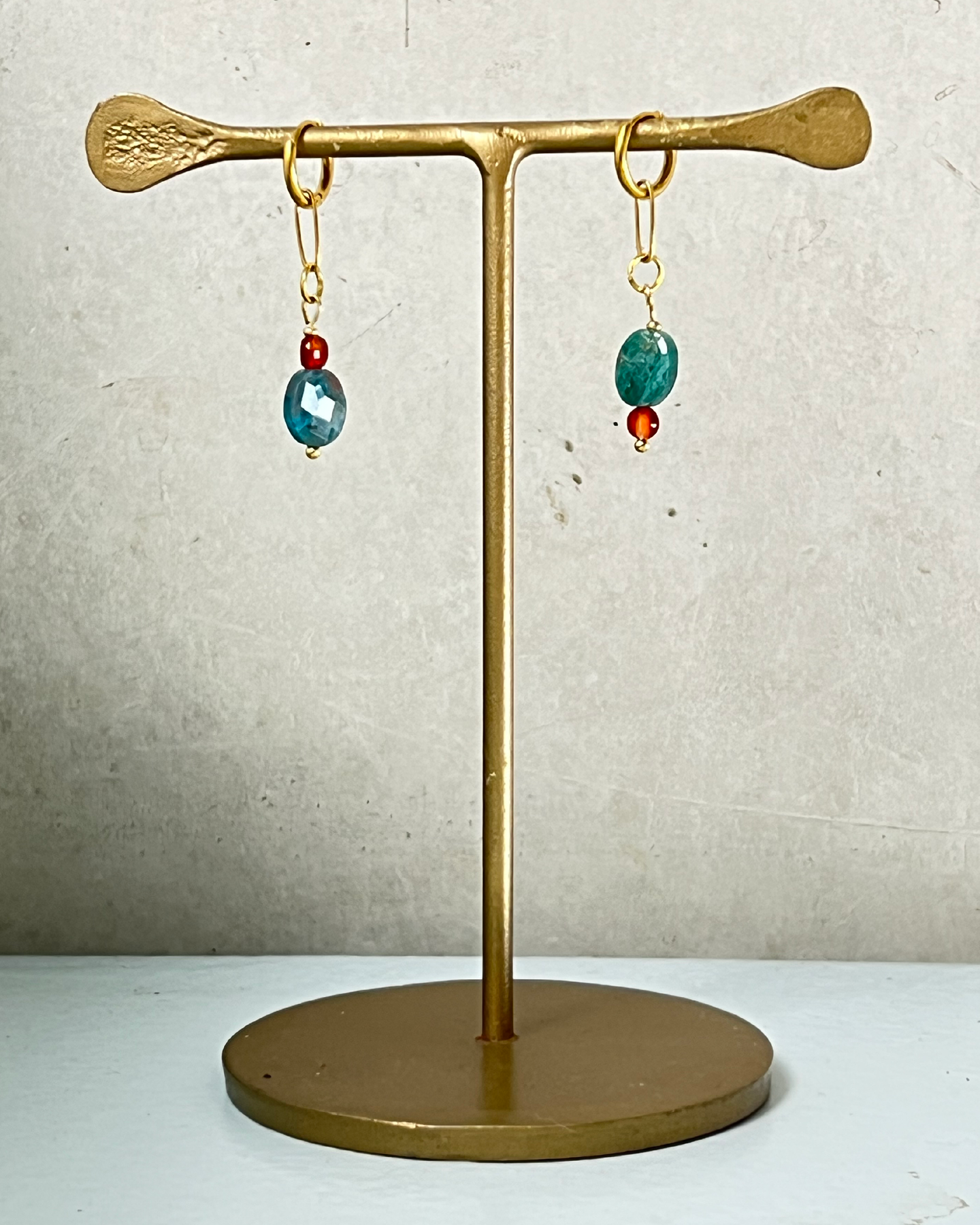 Downtown Manhattan Earrings * gold-toned handcrafted unique pieces earrings by Loulala Atelier