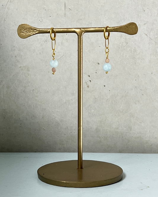 Downtown Manhattan Earrings * gold-toned handcrafted unique pieces earrings by Loulala Atelier