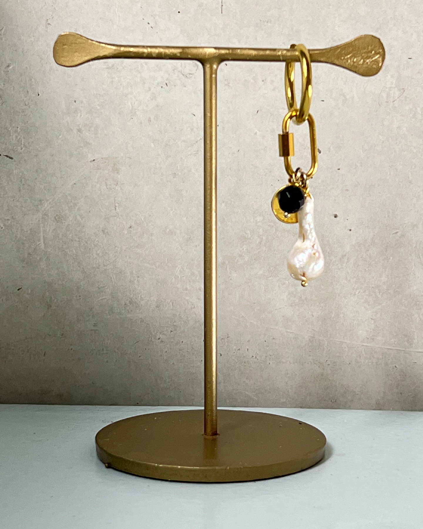 Colombo by Night Statement Earring * gold-toned unique earrings handcrafted by loulala atelier