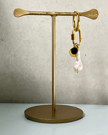 Colombo by Night Statement Earring * gold-toned unique earrings handcrafted by loulala atelier